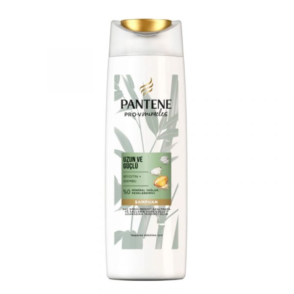 شامپو پروتئینه و ضدریزش پنتن حاوی پروتئین گیاه بامبو و بیوتین Pantene Biyotin + Bambu حجم 400 میلی لیتر