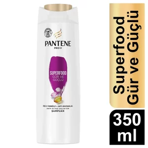 شامپو مغذی و تقویت کننده پنتن مدل سوپرفود Pantene Superfood Shampoo حجم 350 میلی لیتر