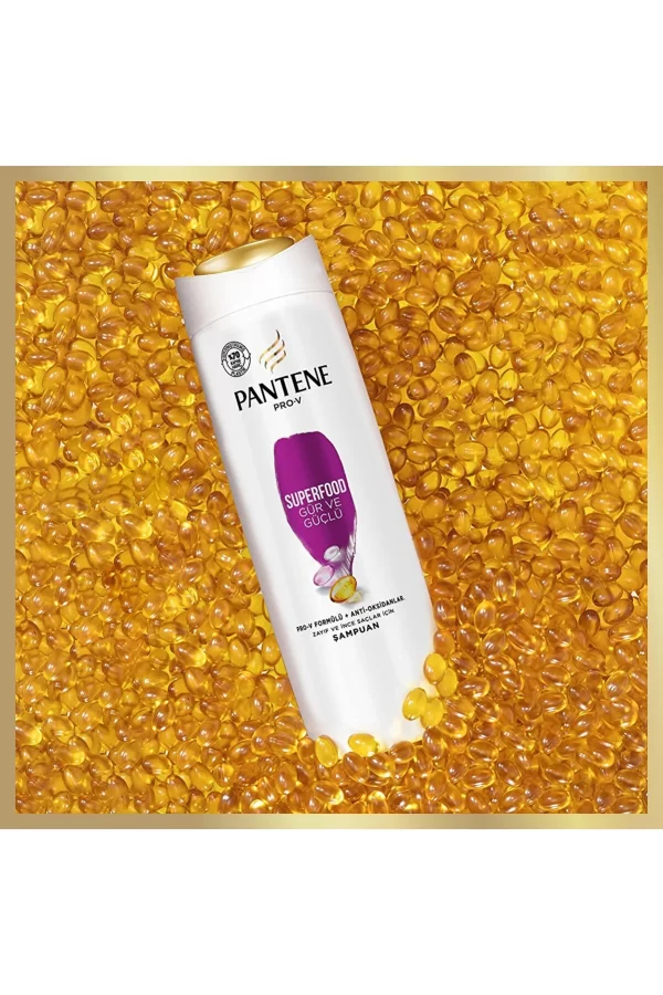 شامپو مغذی و تقویت کننده پنتن مدل سوپرفود Pantene Superfood Shampoo حجم 350 میلی لیتر - Image 3