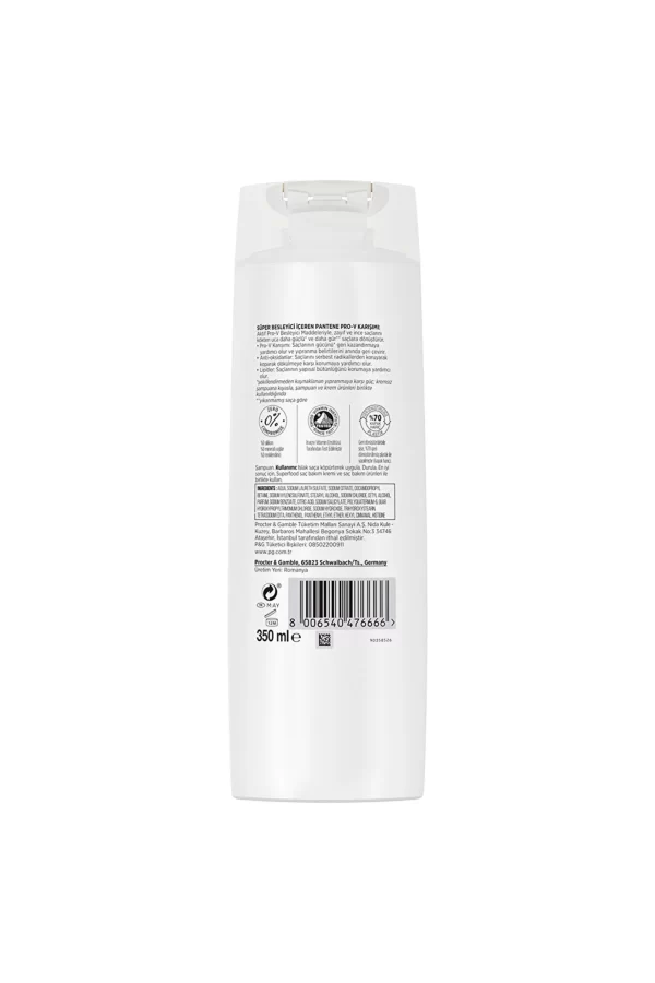 شامپو مغذی و تقویت کننده پنتن مدل سوپرفود Pantene Superfood Shampoo حجم 350 میلی لیتر - Image 5