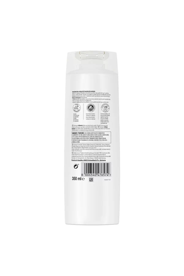 شامپو ترمیم کننده و آبرسان پنتن  Pantene Onarici Shampoo حجم 350 میلی لیتر - Image 3