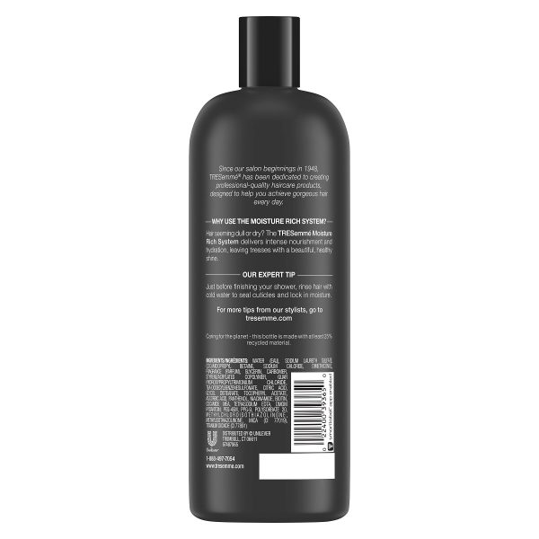 شامپو آبرسان موهای خشک و آسیب دیده ترزمی TRESemme Moisture Richحجم 828 میلی لیتر - Image 2