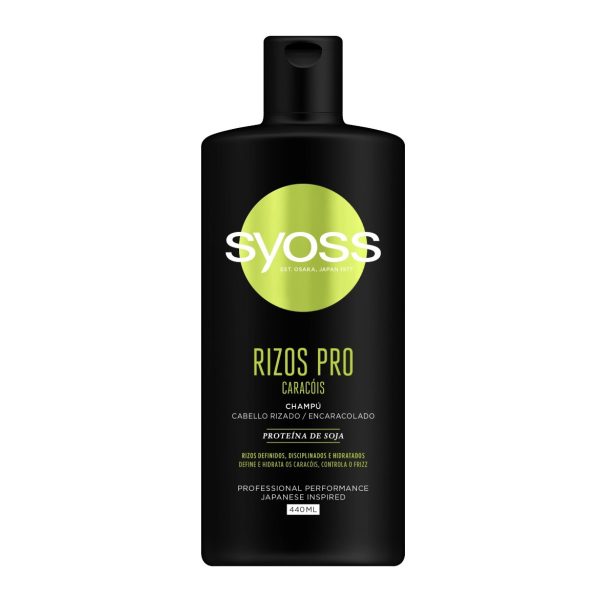 شامپو مخصوص موهای فر سایوس Syoss Rizos Pro Caracois حجم 440 میلی لیتر