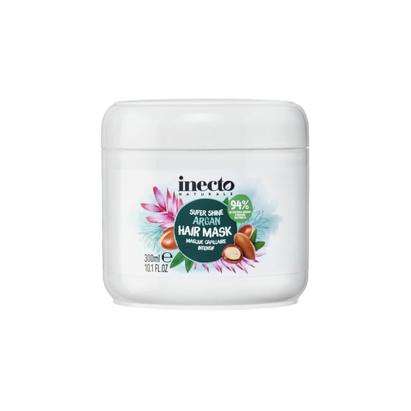 ماسک ترمیم و براق کننده مو اینکتو روغن آرگان Inecto Super Shine Argan Hair Mask 300ml