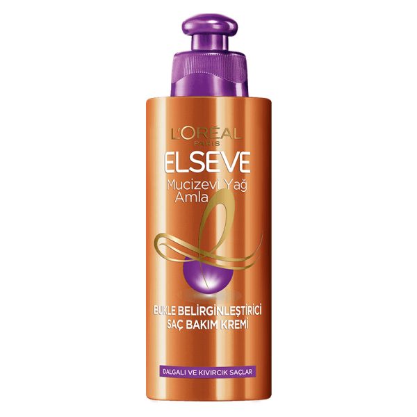کرم حالت دهنده موی فر لورال Loreal سری Elseve مدل Mucizevi Yag حجم 200 میلی لیتر
