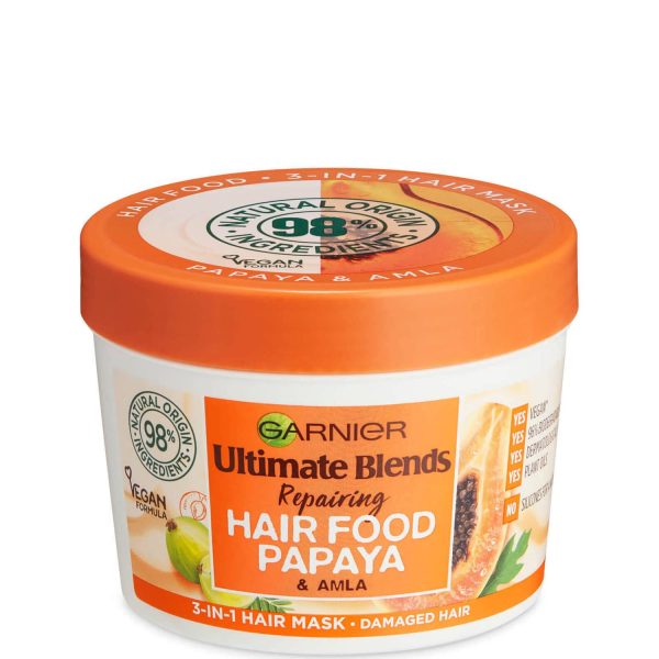 ماسک موی ترمیم کننده موهای آسیب دیده گارنیه (گارنیر) حاوی پاپایا و آملا Garnier Hair Food
