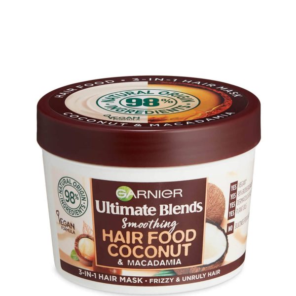 ماسک موی لطیف کننده موهای وز و آشفته گارنیه‌ (گارنیر) حاوی نارگیل و ماکادامیا Garnier Hair Food