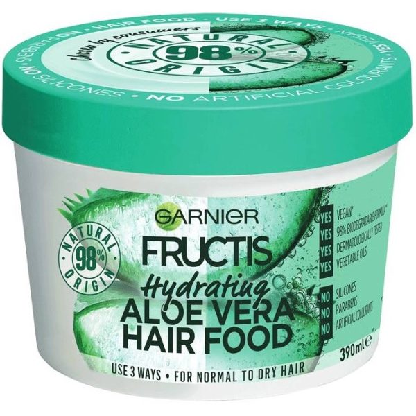 ماسک موی آبرسان موهای نرمال گارنیه (گارنیر) حاوی آلوورا و نارگیل Garnier Hair Food