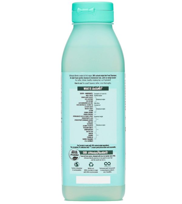 شامپو آبرسان آلوورا و نارگیل گارنیر(گارنیه) مناسب موهای نرمال Garnier Hydrating Aloe Vera حجم 350 میلی لیتر - Image 2
