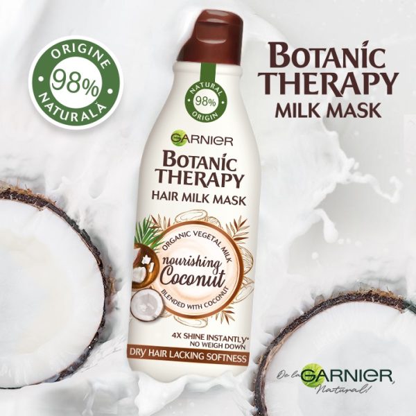 ماسک موی شیری و مغذی حاوی نارگیل گارنیر (گارنیه) Garnier Nourishing Coconut حجم 250 میلی لیتر - Image 2