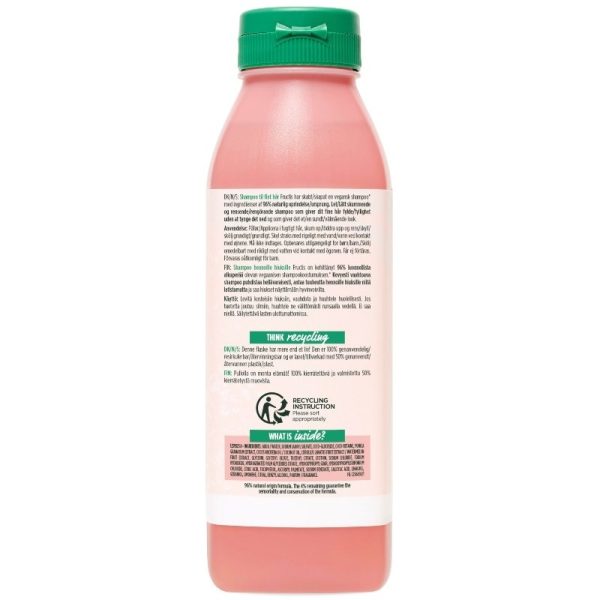 شامپو هندوانه و انار گارنیر(گارنیه) حجم دهنده موهای نازک Garnier Plumping Watermelon حجم 350 میلی لیتر - Image 3
