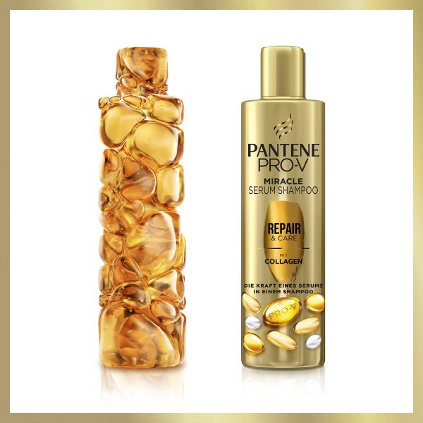 شامپو سرمی پنتن آلمانی مدل ترمیم کننده و محافظ مو PANTENE PRO-V Repair & Protect Miracle Serum Shampoo حجم ۲۲۵ میلی لیتر - Image 2