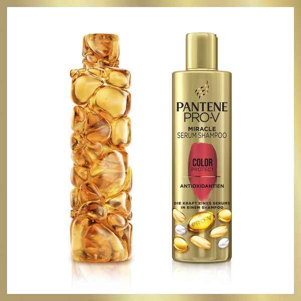 شامپو سرمی پنتن آلمانی محافظ رنگ مو Pantene Pro-V Color Protect Anti-Oxidant Miracle Serum Shampoo حجم ۲۲۵ میلی لیتر - Image 2
