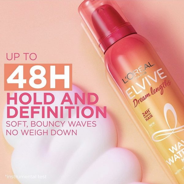 موس حالت‌دهنده موهای فر و موج‌دار لورال L'oreal Elvive Dream Lengths Waves Waterfall Mousse حجم ۲۰۰ میلی لیتر (فرانسه) - Image 4