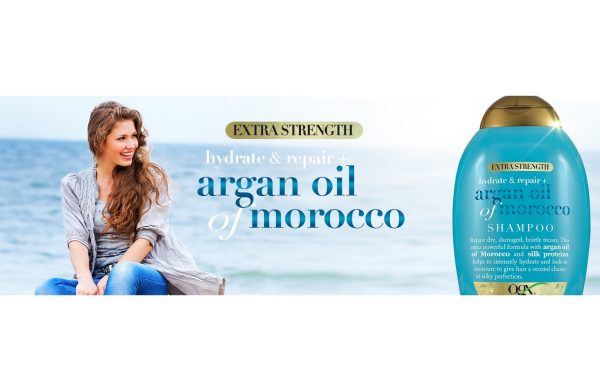 شامپو ترمیم و احیا کننده روغن آرگان او جی ایکس Ogx Argan Oil Extra Strength حجم 385 میلی لیتر - Image 2
