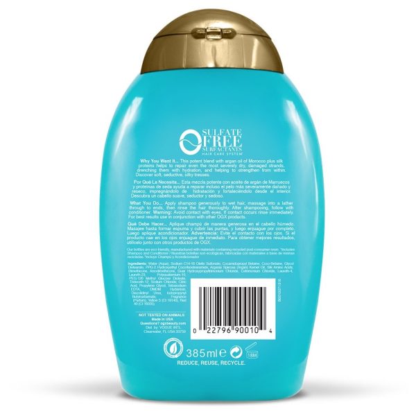 شامپو ترمیم و احیا کننده روغن آرگان او جی ایکس Ogx Argan Oil Extra Strength حجم 385 میلی لیتر - Image 3