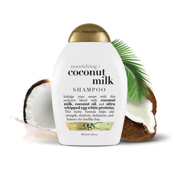 شامپو تغذیه کننده شیر نارگیل او جی ایکس Ogx Coconut Milk حجم 385 میلی لیتر - Image 3