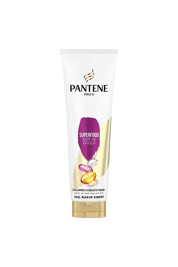 نرم کننده ‌مغذی پنتن مدل سوپرفود Pantene Superfood Thick And Strong Hair Conditioner حجم ۲۷۵ میل