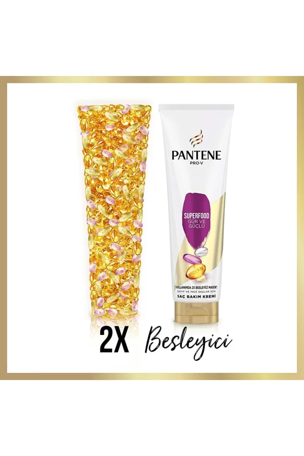 نرم کننده ‌مغذی پنتن مدل سوپرفود Pantene Superfood Thick And Strong Hair Conditioner حجم ۲۷۵ میل - Image 6