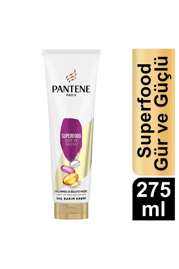 نرم کننده ‌مغذی پنتن مدل سوپرفود Pantene Superfood Thick And Strong Hair Conditioner حجم ۲۷۵ میل - Image 5