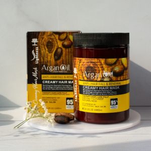 شامپو تقویت کننده و ترمیم کننده مو لایتنس مدل argan حجم 900 میلی لیتر به همراه ماسک مو حجم 1000 میل به همراه سرم مو حجم 100 میل