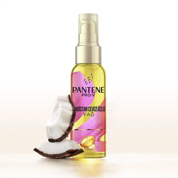 سرم موی نارگیل پنتن مخصوص موهای فر Pantene Hindistan Cevizi Özlü Yağ حجم 100 میلی لیتر - Image 3