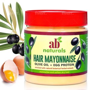 مایونز مو ای بی نچرالز ab naturals Hair Mayonnaise Olive Oil + Egg Protein حجم 500 میلی لیتر