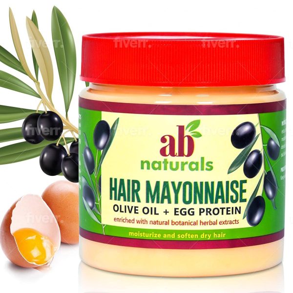 مایونز مو ای بی نچرالز ab naturals Hair Mayonnaise Olive Oil + Egg Protein حجم 500 میلی لیتر - Image 2