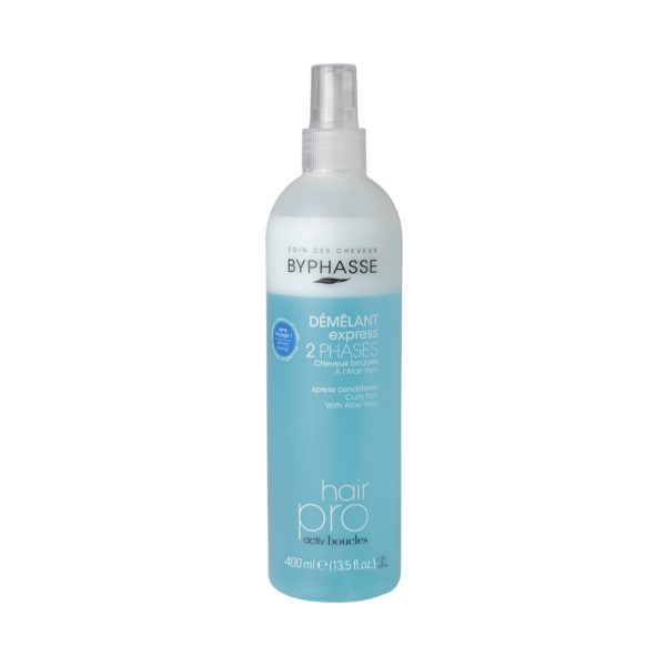 اسپری دو فاز بایفاس مخصوص موهای فر Byphasse Express Conditioner Activ Boucles Curly Hair حجم 400 میلی لیتر
