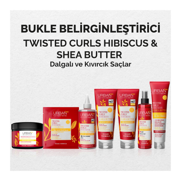 ماسک موی داخل حمام اربن کر مخصوص موهای فر Twisted Curls Hibiscus & Shea Butter Yoğun Saç Bakım Maskesi حجم 230 میلی لیتر - Image 5