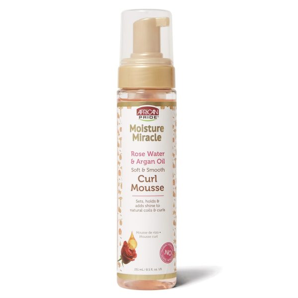موس حالت دهنده افریکن پراید مخصوص موهای فر African Pride Moisture Miracle Curl Mousse حجم 251 میلی لیتر