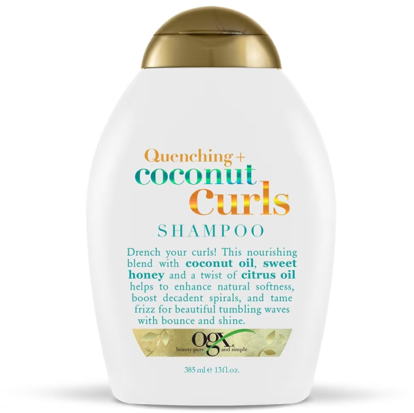 شامپو موهای فر او جی ایکس Ogx Coconut Curls Shampoo حجم 385 میلی لیتر