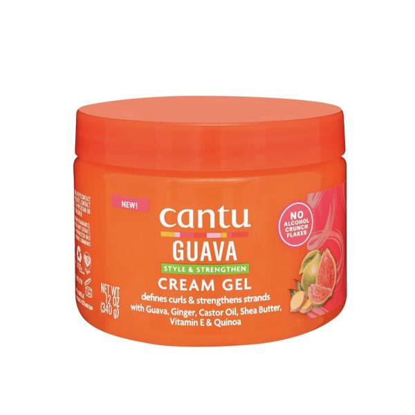 ژل کرم گواوا کنتو حالت دهنده موهای فر Cantu Guava Curl Style & Strengthen Cream Gel حجم 340 گرم