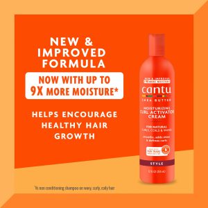 اکتیویتور شی‌ باتر کنتو فعال کننده موهای فر Cantu Shea Butter Curl Activator Cream حجم 355 میلی لیتر