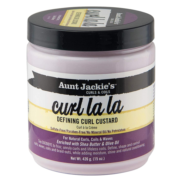 کاسترد کرل لالا آنت جکیز حالت دهنده موهای فر Aunt Jackie's Curls & Coils Curl La La Defining Custard حجم 426 گرم