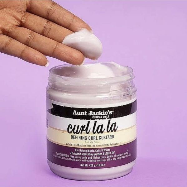 کاسترد کرل لالا آنت جکیز حالت دهنده موهای فر Aunt Jackie's Curls & Coils Curl La La Defining Custard حجم 426 گرم - Image 4