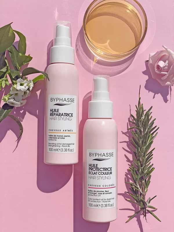 روغن ترمیم کننده بایفاس مخصوص موهای خشک و آسیب دیده Byphasse Styling Repairing Oil حجم 100 میلی لیتر - Image 2