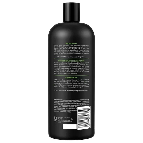 شامپو آبرسان موهای فر ترزمه TRESemme Flawless Curls حجم 828 میلی لیتر - Image 2