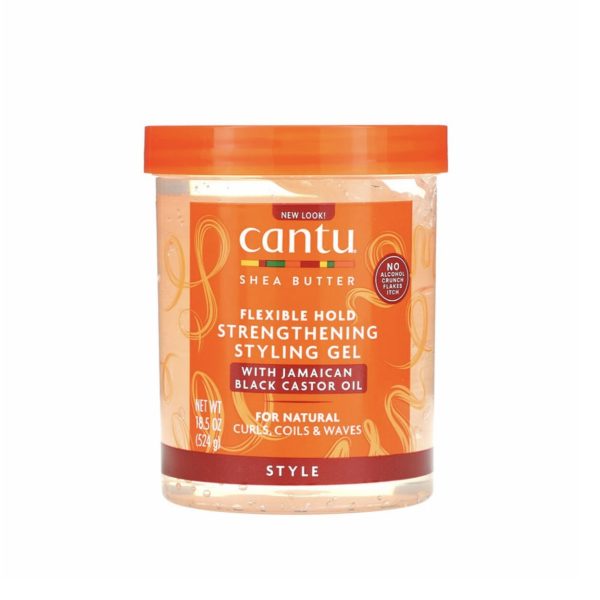 ژل حالت دهنده و تقویت کننده کرچک و شی باتر کنتو Cantu Strengthening Styling Gel حجم 524 گرم