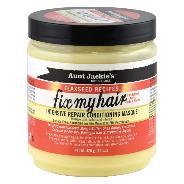 ماسک ترمیم کننده بذر کتان آنت جکیز Aunt Jackie's Fix My Hair حجم 426 گرم