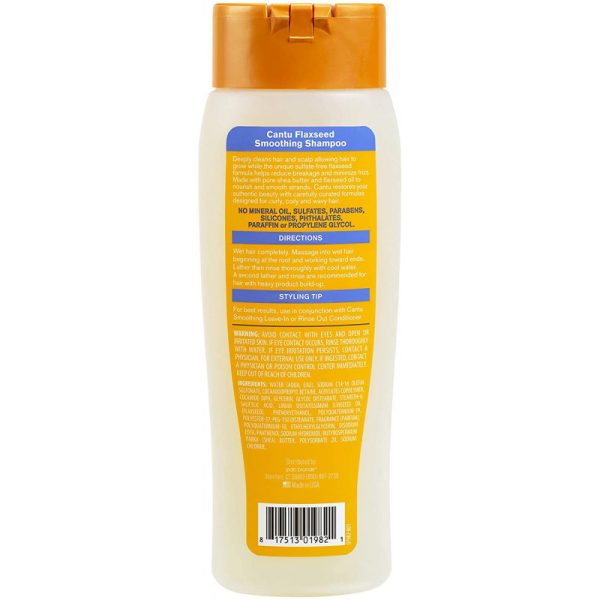 شامپو پاکسازی عمیق کنتو بذر کتان Cantu Flaxeed Shampoo حجم 400 میلی لیتر - Image 2