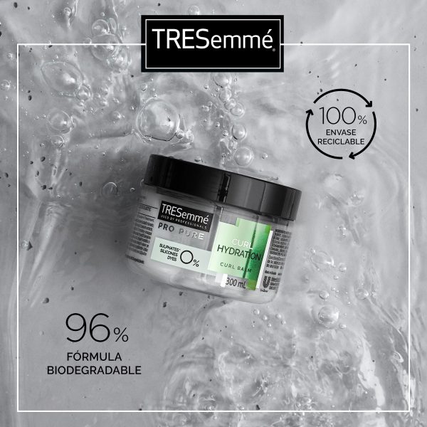 ماسک موی داخل حمام ترزمه بدون سولفات و آبرسان موی فر Tresemme Curl Hydration Balm حجم 300 میلی لیتر - Image 5
