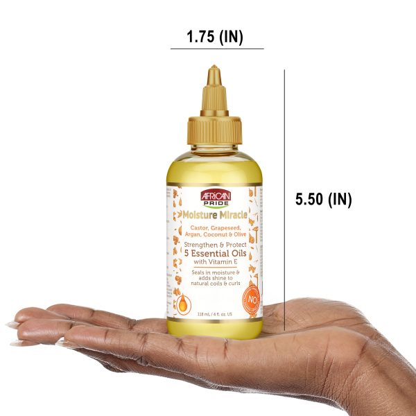 روغن موی فر افریکن پراید تقویت کننده و محافظ مو African Pride Moisture Miracle 5 Essential Oils حجم 118 میلی لیتر - Image 5