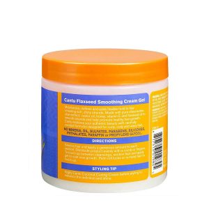 کرم‌ ژل بذر کتان کنتو حالت دهنده موهای فر Cantu flaxseed cream gel حجم 453 گرم