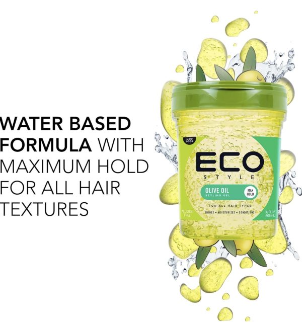 ژل حالت دهنده اکو استایل مدل روغن زیتون Eco Style Olive Oil Styling Gel حجم 946 میلی لیتر - Image 3