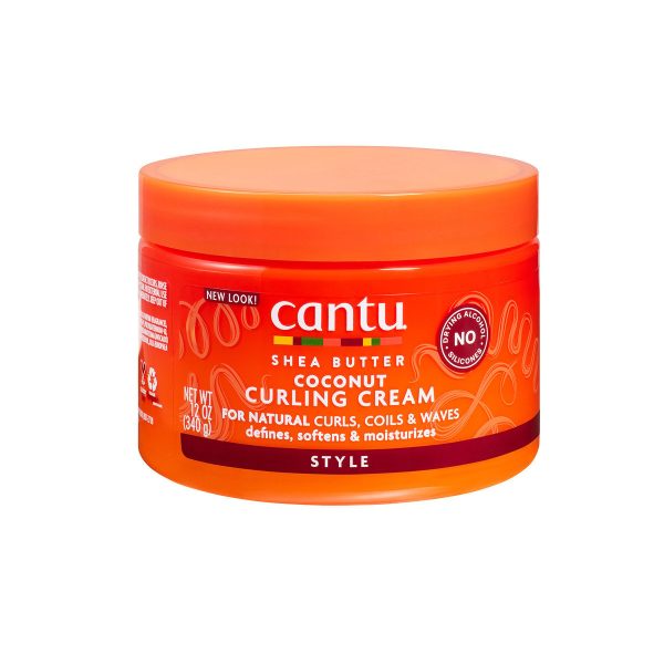 کرم موی فر کننده کنتو نارگیل و شی باتر Cantu Coconut Curling Cream حجم 340 گرم