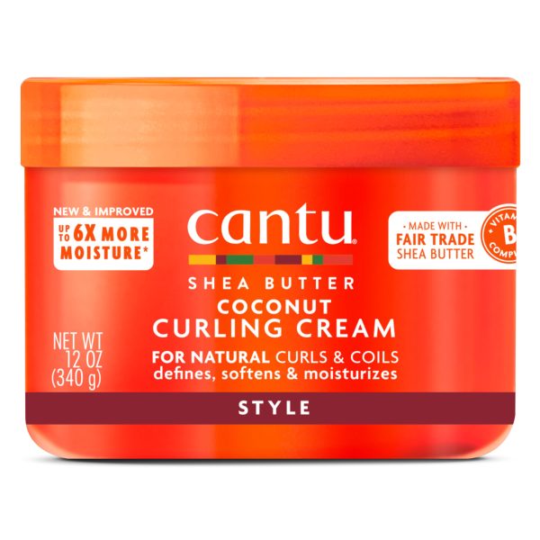 کرم موی فر کننده کنتو نارگیل و شی باتر Cantu Coconut Curling Cream حجم 340 گرم - Image 3