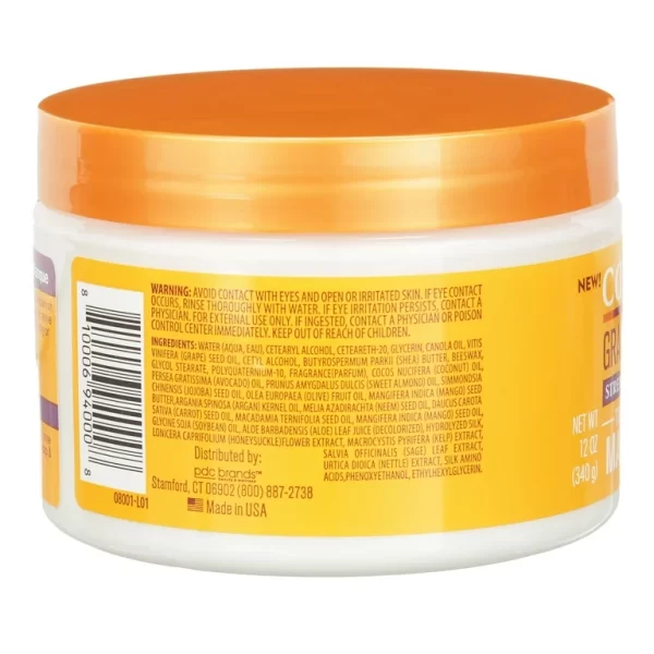 ماسک موی درمانی و تقویت کننده کنتو مدل هسته انگور Cantu Grapeseed Strengthening Treatment Mask حجم 340 گرم - Image 3