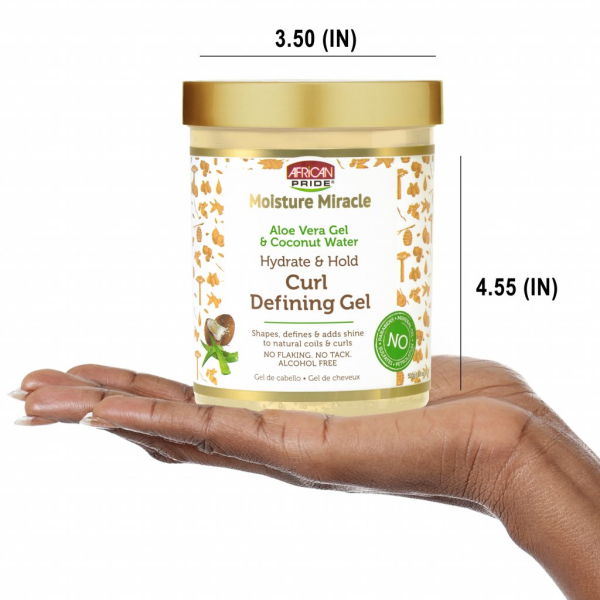 ژل حالت دهنده موی فر افریکن پراید African Pride Moisture Miracle Hydrate & Hold Curl Defining Hair Gel حجم 510 گرم - Image 8