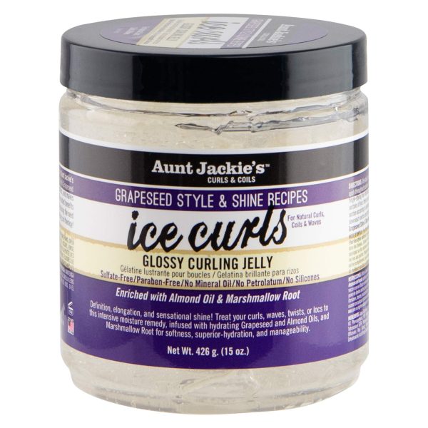 ژل فر کننده هسته انگور آنت جکیز Aunt Jackie’s Ice Curls Jelly حجم 426 گرم